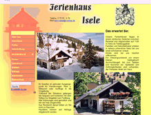Tablet Screenshot of isele-ferienhaus.de